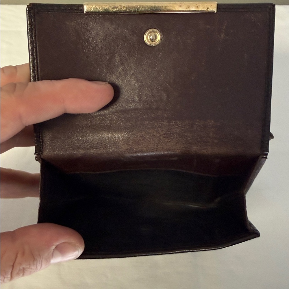 Gucci GG Embossed Leather Bifold Wallet Brown Vintage - Picture 6 of 11